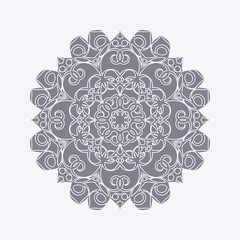 Mandala flat background design template