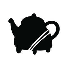 Vector illustration of black kitchen tools on white background. Black funny kitchen equipments. Can be used for wallpaper, pattern fills, textile, web page background, surface textures. 
