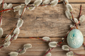 Congratulatory Easter background with copy space