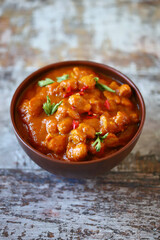 Vegan chili curry bowl.