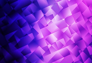 Obraz premium Light Purple, Pink vector triangle mosaic template.