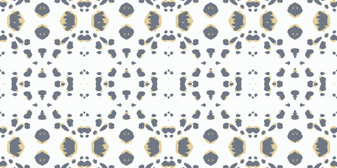 Tribal Vector Repeat Tile. Black and White African Print Boho. Scarf Geometric Wallpaper. Graphic Hand made Design. Black White Aztec Mosaic. Abstract Bohemian Pattern.