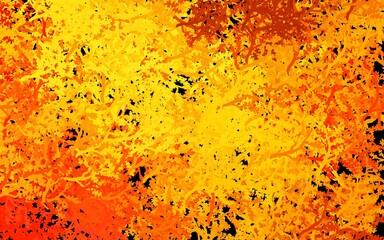 Dark Orange vector natural background with trees, branches.