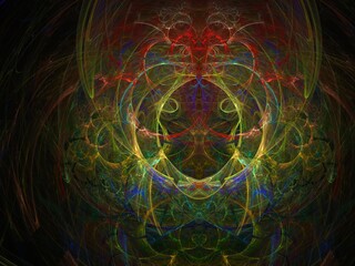 Imaginatory fractal background generated Image