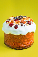 easter cake happy holiday fresh bakery sweet dessert bun snack healthy meal top view copy space for text food background rustic image