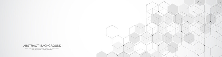 Abstract geometric texture with hexagon pattern