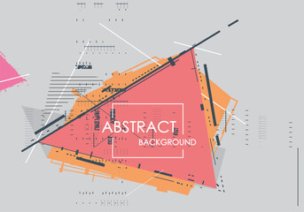 Vector, abstract geometric background