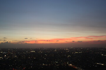 Tokyo Cityscape at dusk in Tokyo city, Japan - 東京 夕暮れの景色