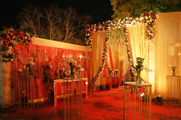 Beautiful Flower Decoration in a Event Venue