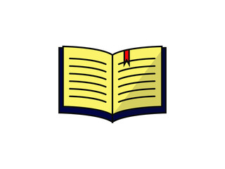 open book isolated on white