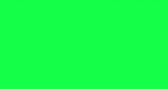 Computer monitor mockup with green screen, front view. 4K animation with camera track motion. Motion graphic design.