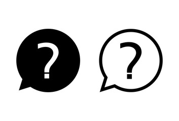 Question icon set. question mark icon vector.
