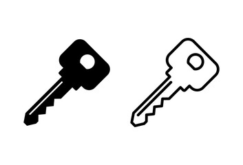 Key icon set. Key vector icon. Key symbol