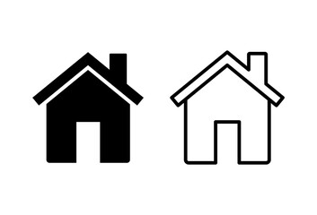House icon set. Home icon vector
