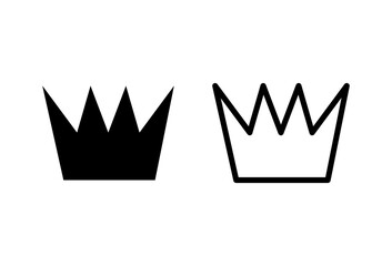 Fototapeta premium Crown icon set. crown vector icon