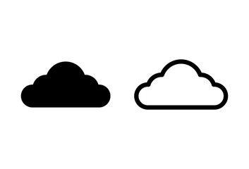 Cloud icon set. cloud vector icon