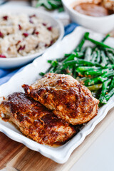 Jerk Chicken Meal with green beans
