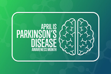 April is Parkinson’s Disease Awareness Month. Holiday concept. Template for background, banner, card, poster with text inscription. Vector EPS10 illustration.
