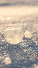 Filigrane Schönheit, gefrorene Seifenblasen