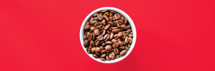 coffee beans freshly roasted arabica or robusta blend snack future drink healthy meal top view copy space for text food background rustic image