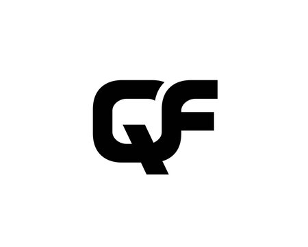 QF FQ letter logo design vector template