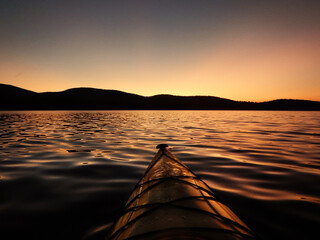 Sunset Kayak Chazy Lake