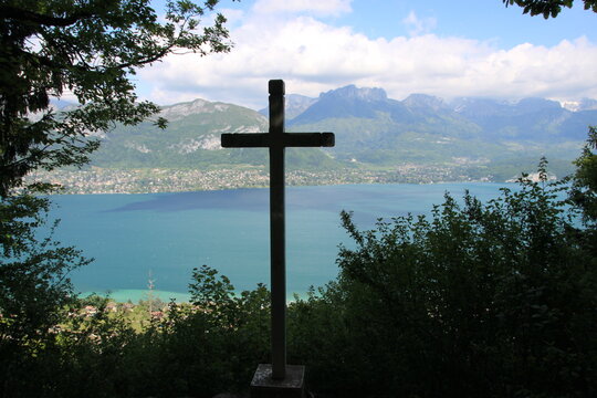 Le Lac d'Annecy, Vue du Semnoz	