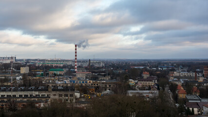 Fototapeta na wymiar city view from the 16th floor