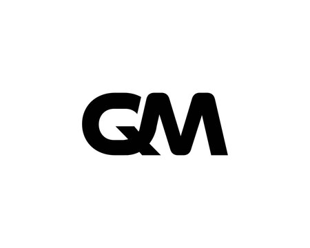 QM MQ letter logo design vector template