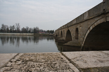 stone bridge over the river