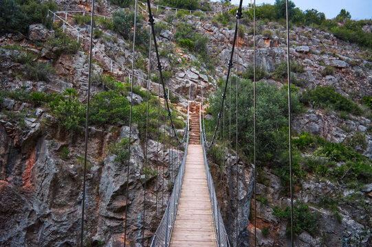 Sendero Chulilla, puentes colgantes