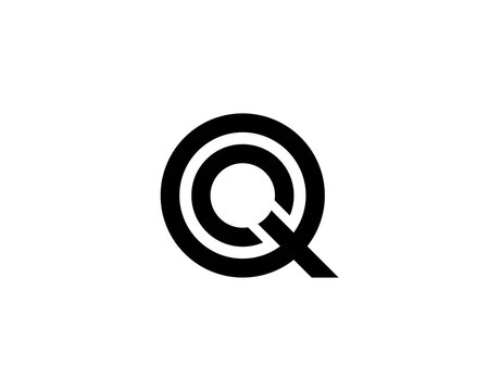 QO OQ letter logo design vector template