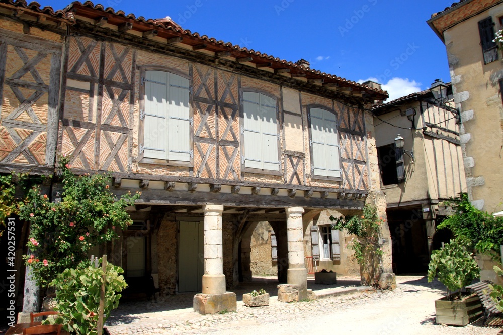 Poster La Bastide d'Armagnac, Landes