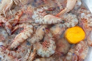 Raw shrimp