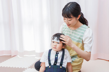 熱が出た園児