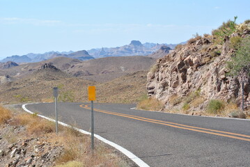 Sitgreaves Pass, Arizona, Old Route 66 near Oatman, old highway