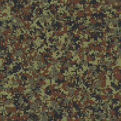 Digital camouflage seamless pattern military geometric camo background