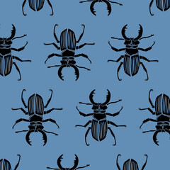 Tiny insect flat vector illustration. For a coloring book, textile fabric prints, phone case, greeting card. logo, calendar	
