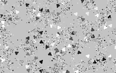 Light Gray vector pattern with random forms.
