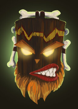 Uka Uka. Crash Bandicoot