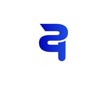QZ ZQ letter logo design vector template