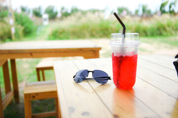 cocktail on the table