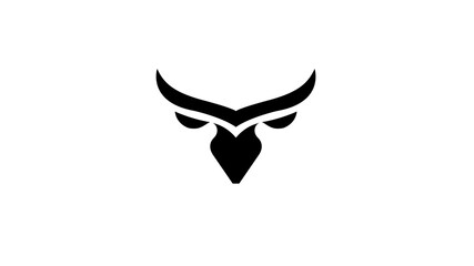 Creative Bull Head Logo Vector
