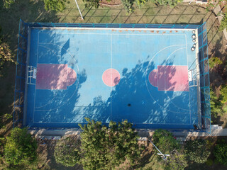 soccer field from the sky