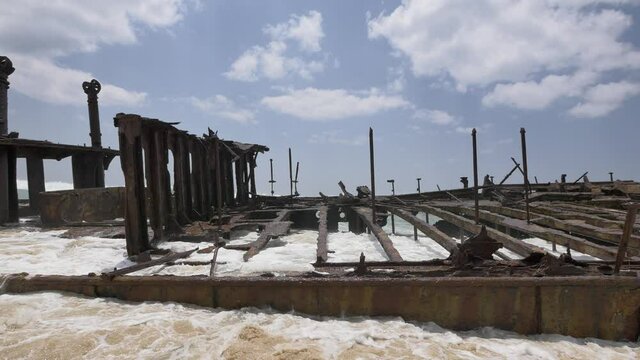 wreck of the S.S. Maheno near Eli Creek