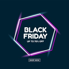 black friday neon light lamp night retro disco electric modern wall