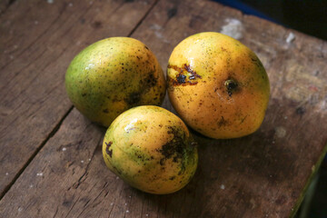 Yellow Fresh mangoes