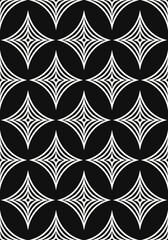 vector modern white four point star lines on black background for brochure banner and publication