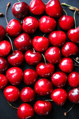 Fresh cherries background