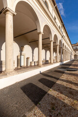 Fragments of altars and grave sculptures in Cloister of Michelangelo at 3rd century Baths of...